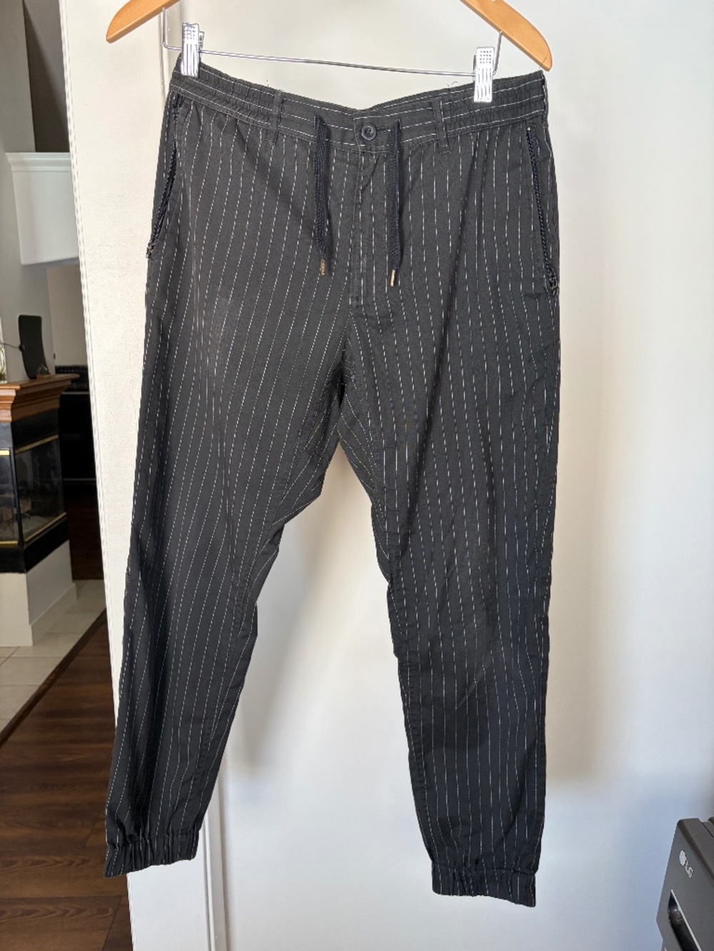 Japanese casual pinstripe pants